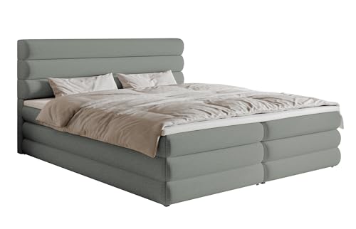 Selsey Bett 160 x 200 cm Boxspringbett Mit 2 Bettkästen Matratze H3 Topper Visco Schaumstoff Hydrophober Chenille Bettgestell Alegre Grau Selsey Bett 160 x 200 cm Boxspringbett Mit 2 Bettkästen Matratze H3 Topper Visco Schaumstoff Hydrophober Chenille Bettgestell Alegre Grau von Selsey