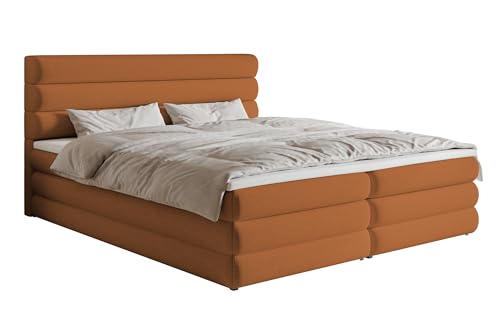Selsey Bett 160 x 200 cm Boxspringbett Mit 2 Bettkästen Matratze H3 Topper Visco Schaumstoff Hydrophober Chenille Bettgestell Alegre Kupferfarbe Selsey Bett 160 x 200 cm Boxspringbett Mit 2 Bettkästen Matratze H3 Topper Visco Schaumstoff Hydrophober Chenille Bettgestell Alegre Kupferfarbe von Selsey