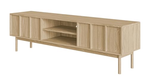 Selsey TV Schrank Lowboard Board Sideboard Fernsehtisch Fernsehschrank 2 Schubladen Fächer Push to Open 170 cm Holzbeine Eiche Eiche Geölt Neksto Selsey TV Schrank Lowboard Board Sideboard Fernsehtisch Fernsehschrank 2 Schubladen Fächer Push to Open 170 cm Holzbeine Eiche Eiche Geölt Neksto von Selsey