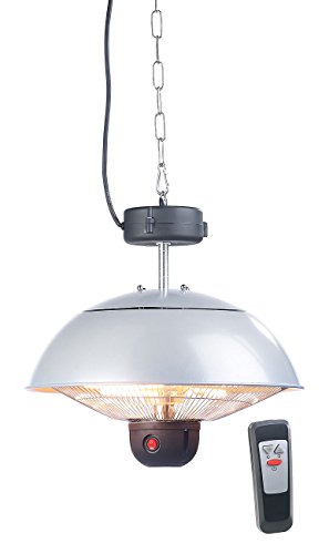 Semptec Urban Survival Technology Infrarotlampe: Infrarot-Decken-Heizstrahler m. Fernbed., 800-2.000 Watt, LED, IPX4 (Heizstrahler Hängend, Wärmelampe, hängende Terrassenheizung) von Semptec Urban Survival Technology