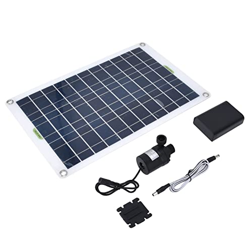 Solar Wasserpumpen Kit, 50 W Solarpanel Leistung, 800 L/H 12 V Geräuscharme Silikon Kunststoff Solar Teichpumpe, Solar Teichpumpe für Vogeltränken, Aquarien, Kleine Teiche und Gärten von Septpenta