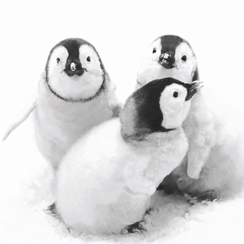 20 Servietten Pinguin Freunde | Tiere | Winter | Weihnachten | Tischdeko 33x33cm von Servietten Weihnachten