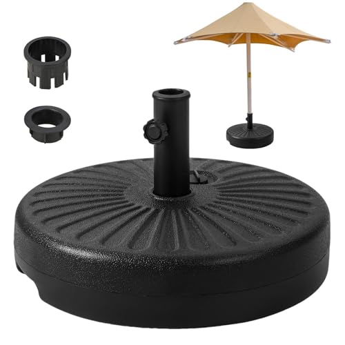 Sghtil Schirmständer Outdoor Base,Regenschirmständer Heavy Duty | Hochfester Schirmhalter - Stabiler Wassertanksockel für Sonnenschirme im Freien, verstellbare, befüllbare Schirmstütze für Pool, von Sghtil