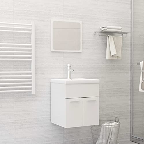 ShGaxin 2-TLG. Badmöbel-Set, Badezimmer Möbel, Waschtisch Set, Bathroom Furniture Sets, Badezimmerschrank-Set, Hochglanz-Weiß Spanplatte ShGaxin 2-TLG. Badmöbel-Set, Badezimmer Möbel, Waschtisch Set, Bathroom Furniture Sets, Badezimmerschrank-Set, Hochglanz-Weiß Spanplatte von ShGaxin