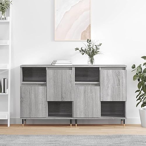 ShGaxin Sideboards 2 STK. Grau Sonoma Holzwerkstoff, Flurschrank, Kommode Schlafzimmer, Wohnzimmerschrank, Flur Kommode, Beistellschrank, Kommodenschrank, Küchenschrank - 3190123 ShGaxin Sideboards 2 STK. Grau Sonoma Holzwerkstoff, Flurschrank, Kommode Schlafzimmer, Wohnzimmerschrank, Flur Kommode, Beistellschrank, Kommodenschrank, Küchenschrank - 3190123 von ShGaxin