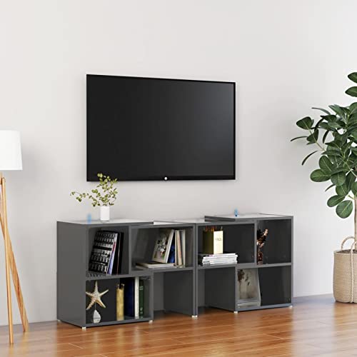 ShGaxin TV-Schrank Hochglanz-Grau 104x30x52cm Holzwerkstoff, TV Lowboard, Fernsehschrank, Fernsehtisch, Fernseher Schrank, TV Sideboard, TV Board, TV Cabinet, TV Bank, TV Kommode ShGaxin TV-Schrank Hochglanz-Grau 104x30x52cm Holzwerkstoff, TV Lowboard, Fernsehschrank, Fernsehtisch, Fernseher Schrank, TV Sideboard, TV Board, TV Cabinet, TV Bank, TV Kommode von ShGaxin