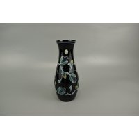 Vintage Hyalith Schwarzglasvase/Glasvase Vase Ilmenau | Germany 50Er von ShabbRockRepublic