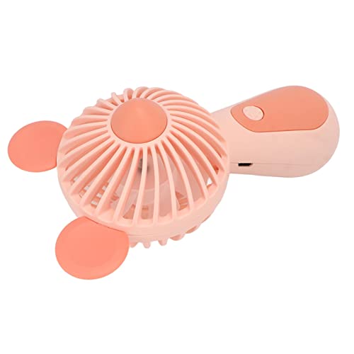 Mini Tragbarer Ventilator, Tragbare Ventilator-Mausform, Abgerundete Kurven, Energieeinsparung für Kinder für Reisen (Rosa) von Shanrya