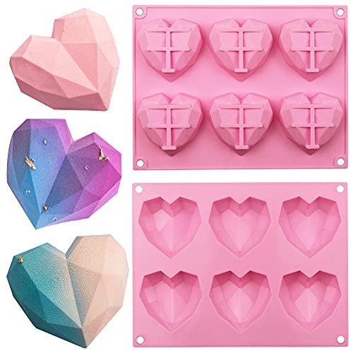 Shao hua HDWM Heart-shaped diamond silicone mold, Acrylic von Shao hua