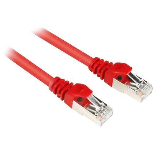 Sharkoon Cat.6/Cat.6 Netzwerkkabel, 1,5 m, Kategorie 6, SF/UTP (S-FTP), RJ-45, RJ-45, Rot von Sharkoon