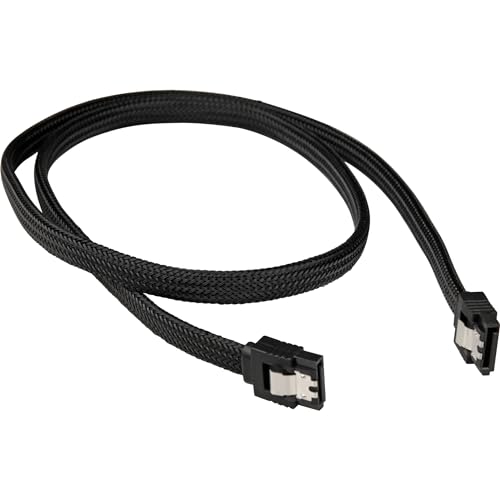 Sharkoon Kabel SATA III Sleeve 1, 00m Schwarz von Sharkoon