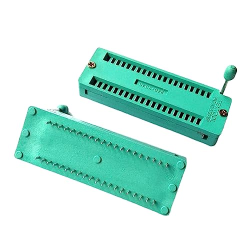 Sharplace 2 Stück Zif-Sockel, 40 Pins, Test-Universal-Sockel, Multifunktions-Universal-Test-Zif-Sockel für Programm-Breadboard-Leiterplatten von Sharplace