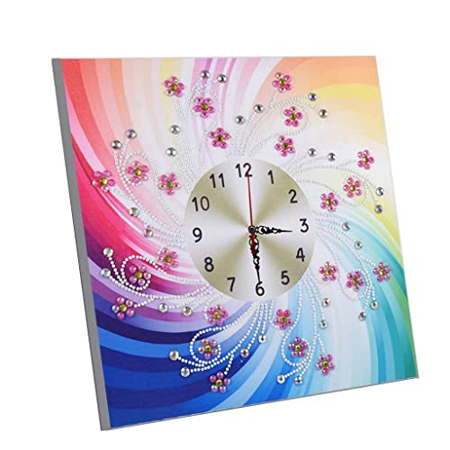 Sharplace Uhr 5D Diamant Stickerei Malerei Spezielle Strass Kunst, Regenbogen von Sharplace