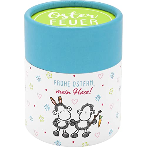 Sheepworld 48076 Box Motiv Hase, Vanille-Duft Kerze, Glas, Mehrfarbig, Höhe 6,2 cm von Sheepworld