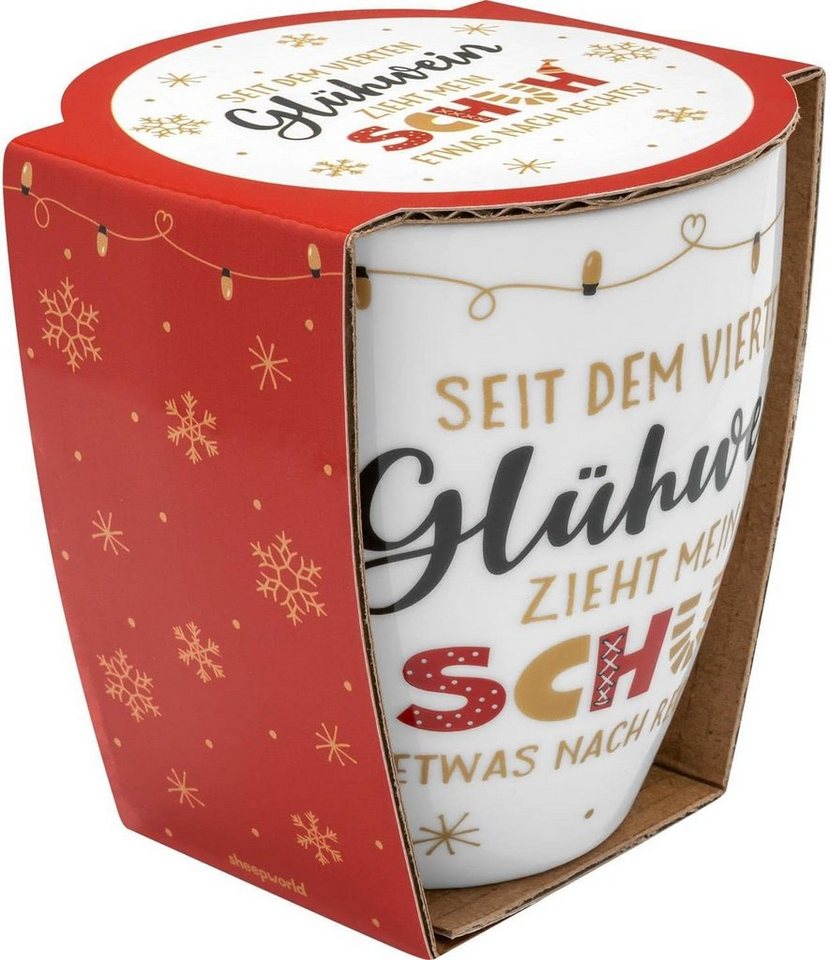 Sheepworld Tasse Weihnachtstasse Winter Kaffee Tee Tasse Becher 45 cl Porzellan, Material: Porzellan von Sheepworld