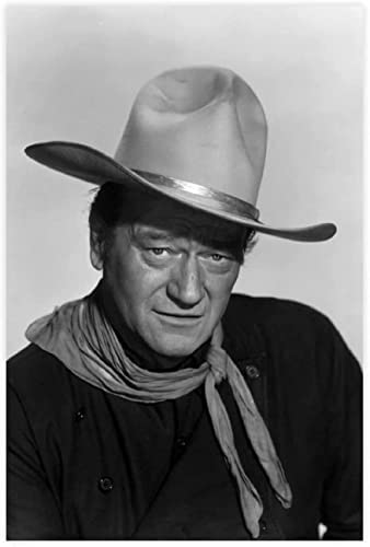 Leinwand Bilder John Wayne Poster Western Cowboy Schwarzweiß Schlafzimmer Dekor Sport Landschaft Büroraum Dekor 30x40cm Kein Rahmen von Shenywell