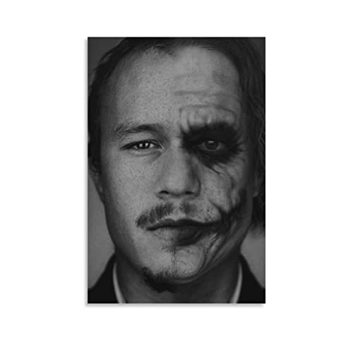 Shenywell Bilder Wohnzimmer Modern Heath Ledger Actor Cool Print Room Decor Home Decoration für Wohnzimmer 30x40cm Kein Rahmen von Shenywell