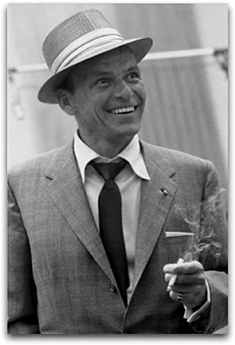 Shenywell Bilder Wohnzimmer Modern Leinwandbild Frank Sinatra Photo Berühmter Sänger Wandbild modernes Familienjungen-Schlafzimmerposter 30x40cm Kein Rahmen von Shenywell