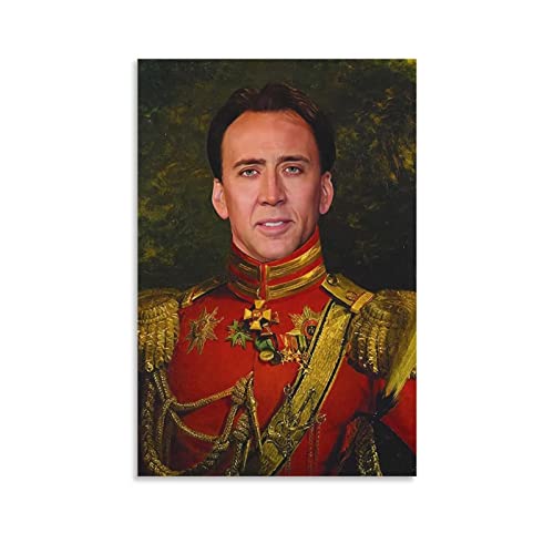 Shenywell Bilder Wohnzimmer Modern Nicolas Cage Room Decor Wandkunst für Jungenzimmer Schlafzimmer Home Decor Musikposter 30x40cm Kein Rahmen von Shenywell