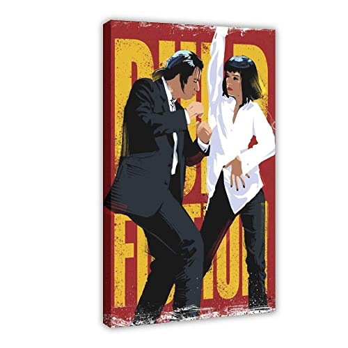 Shenywell Bilder Wohnzimmer Modern Pulp Fiction Dance Poster Mia Wallace Gemälde für Wohnzimmer Schlafzimmer Dekoration 30x40cm Kein Rahmen von Shenywell