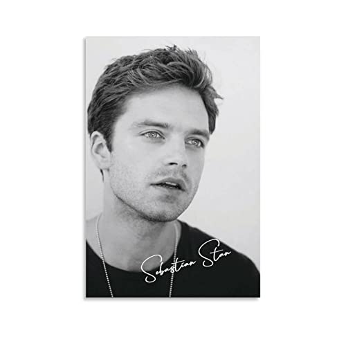 Shenywell Bilder Wohnzimmer Modern Sebastian Stan Poster 30x40cm Kein Rahmen von Shenywell