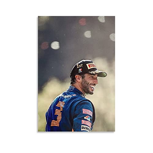 Shenywell Wanddeko Poster Daniel Ricciardo F1 Poster, Art-Deco-Bilderdruck für Schlafzimmer, Dekoration für Teenager-Mädchen 30x40cm Kein Rahmen von Shenywell