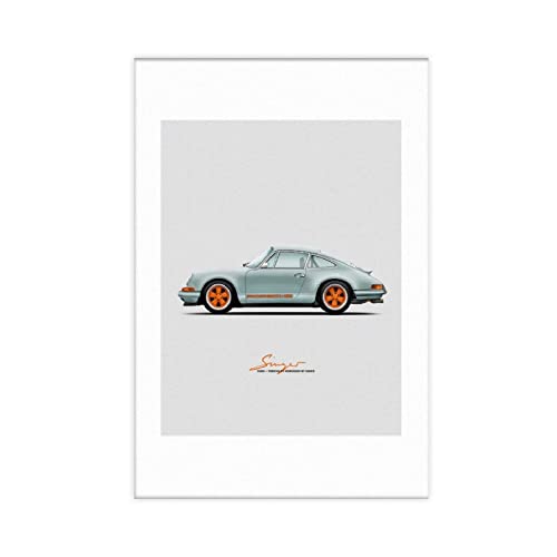 Shenywell Wanddeko Poster Dubai – Porsches 911 Reimagined by Singer Wandkunst, Deko, Bild, Gemälde für Wohnzimmer, Schlafzimmer 30x40cm Kein Rahmen von Shenywell