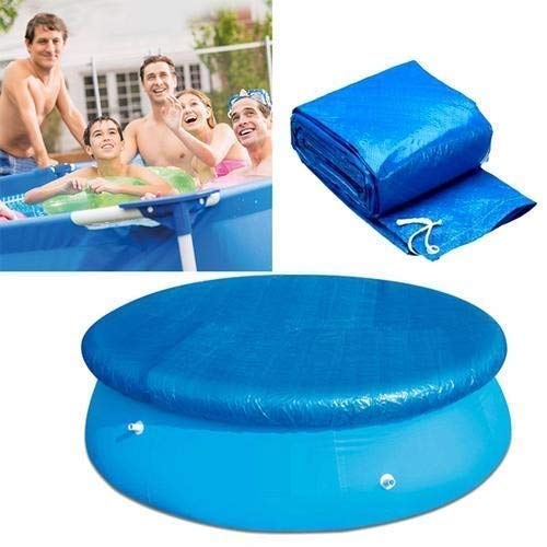 Shinyzone Poolabdeckung Rund 396 cm mit Gummizug,Swimming Pool Abdeckplane Plane Schutzplane Winddicht Regenfest Staubdicht für Fast Set Pool,396 cm Durchmesser von SORAKA