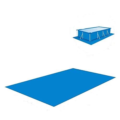 Shinyzone Rechteckiger Pool Grundtuch Bodenmatte 500 x 300 cm,Schwimmbecken Matte Faltbarer Wasserdichtes Teppichboden Polyester Pool Bodenplane für Aufblasbare Pools Oberirdische,Blau von SORAKA