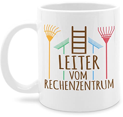 Tasse Tassen 325ml - Deko Hobby Geschenk - Leiter vom Rechenzentrum dunkel - 325 ml - Weiß - für gärtner garten kaffeetasse gartenliebhaber gärtnern schokotasse gartenfreund von Shirtracer