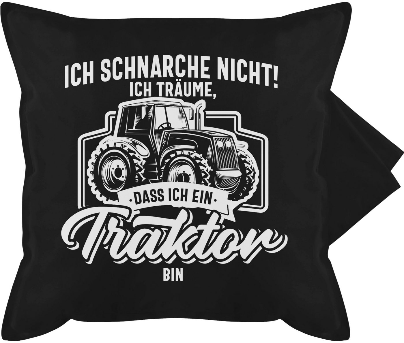 Kissenbezüge Ich schnarche nicht ich träume dass ich ein Traktor bin weiß, Shirtracer (1 Stück), Traktor von Shirtracer