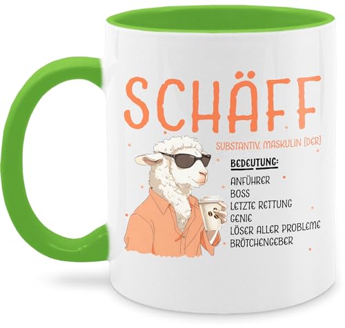 Tasse Tassen 325ml - Job & Beruf - Schäff - Geschenk Chef Leiter Vorgesetzter Anführer Lustig Witzig Weihnachten - 325 ml - Hellgrün - cafe für den lustige geschenke bester kaffeetassen von Shirtracer