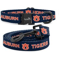 Auburn Tigers Verstellbares Hundehalsband & Leine Set | Offiziell Lizenziert Passend Für Alle Haustiere von ShopInstaPets