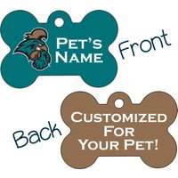 Küsten-Carolina Chanticleers 2-Seitige Haustier Id Dog Tag | Offiziell Lizenzierte Personalisiert Für Dein von ShopInstaPets