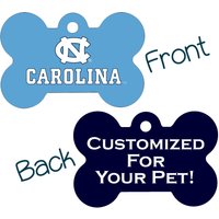 Unc Tar Heels 2-Seitige Haustier Id Hundemarke | Offiziell Lizenzierte Personalisiert Für Dein von ShopInstaPets