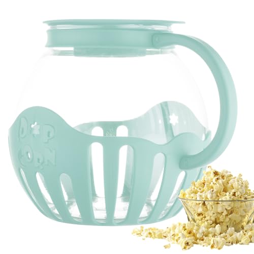 Popcornmaschine, Popcorn Maker, Popcorn Mikrowelle, Popcorn Behälter, Popcorn Topf Schüssel, Mikrowellen-Popcorn-Schüssel, Topf Mikrowellen Luft Popcorn Snack, Glas Ohne BPA Spülmaschinenfest von Shurzzesj