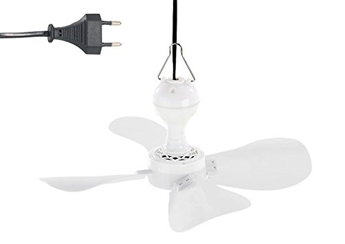 Sichler Haushaltsgeräte Mobiler Decken-Ventilator VT-132.D mit Aufhänger, 33 cm, 11 W (Mobile Deckenventilator) von Sichler Haushaltsgeräte