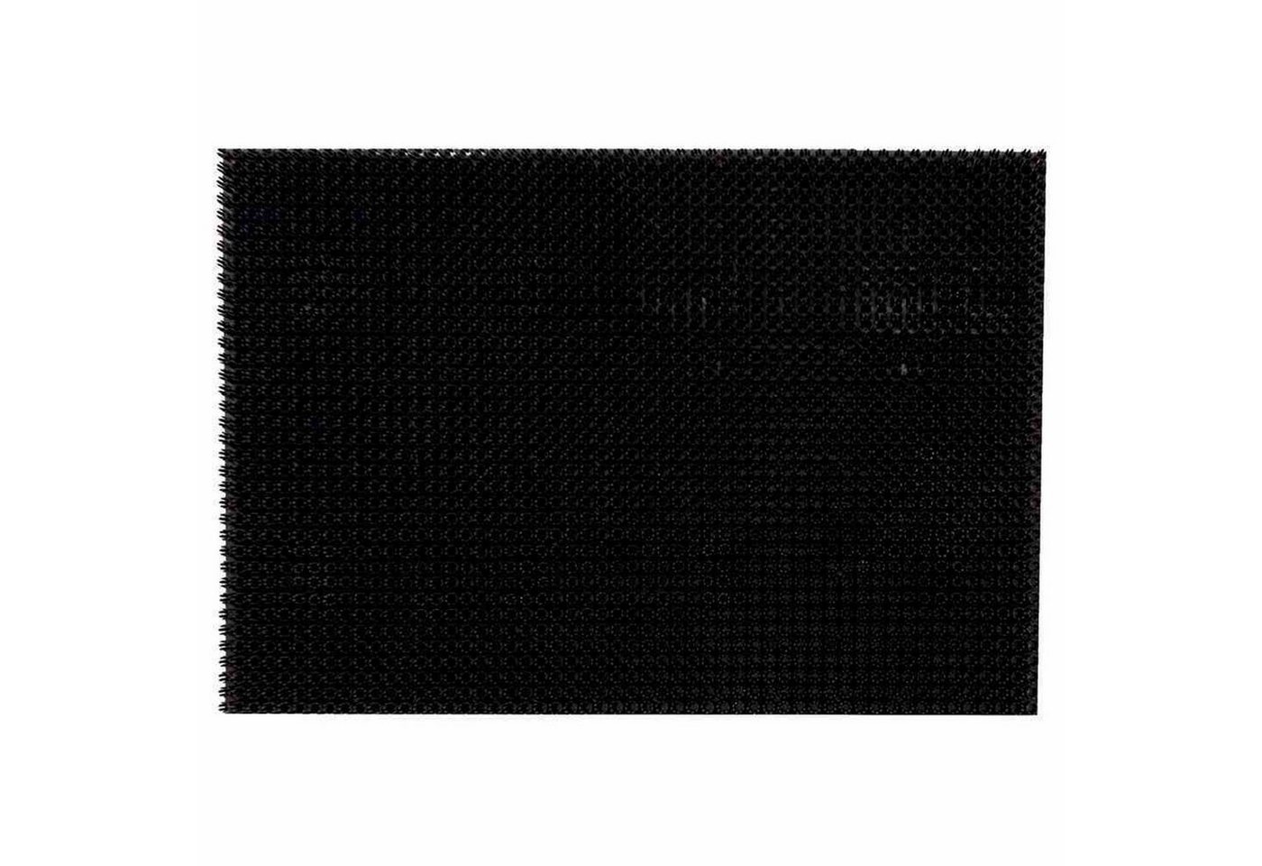 Fußmatte Grassmatte Tropic 40x60 schwarz Fußmatte Schmutzfangmatte Fußabtreter, Siena Home von Siena Home