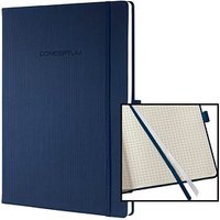 SIGEL Notizbuch Conceptum® ca. DIN A4 kariert, blau Hardcover 194 Seiten von Sigel