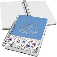 SIGEL Notizbuch mit Spirale Jolie® ca. DIN A5 punktraster, blau/weiß Hardcover 240 Seiten von Sigel