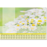 SIGEL Schreibtischunterlage Lovely Daisies grün/weiß 30 Blatt von Sigel