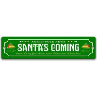 Buddy Der Elf Straßenschild, Lustige Weihnachtsfilm Zitat, Urlaub Neuheit Zeichen, Omg Weihnachtsmann Ich Kenne Ihn Movie Room Decor X-Xms022 von SignsbyLindaNee