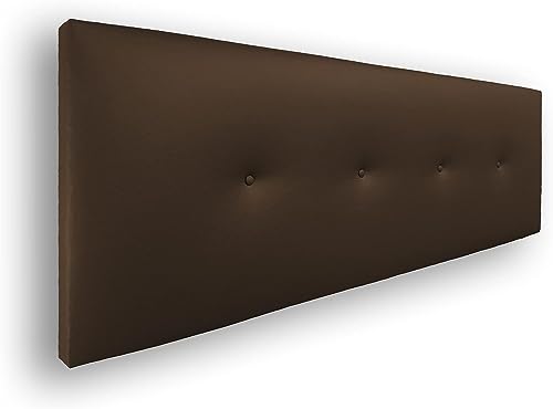 Silcar Home - Silvi Polsterkopfteil - Elegantes modernes Design, Einfacher Aufbau, Hoher Komfort - Schokolade, 160 cm, Kunstleder von Silcar Home