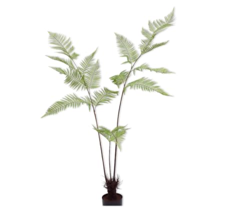 Silk-ka Künstliche Pflanze für den Innenbereich, Farngrün, 145 cm von Silk-ka