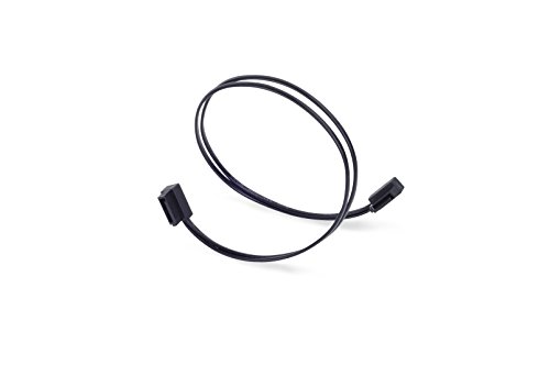 SilverStone SST-CP11-300 - SATA III 6 Gbps Kabel, ultra-dünn, um 90° abgewinkelte Anschlüsse, 30 cm, schwarz von SilverStone Technology