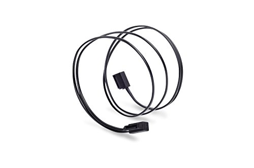 SilverStone SST-CP11-500 - SATA III 6 Gbps Kabel, ultra-dünn, um 90° abgewinkelte Anschlüsse, 50 cm, schwarz von SilverStone Technology