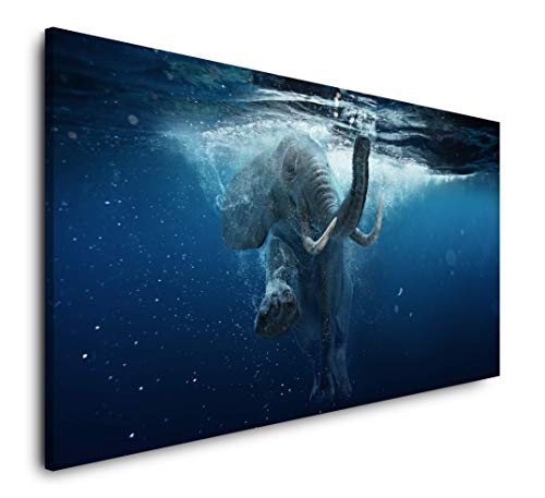 Afrikanischer Elefant 120x 60cm Panorama Leinwand Bild XXL Format Wandbilder Wohnzimmer Wohnung Deko Kunstdrucke Afrikanischer Elefant 120x 60cm Panorama Leinwand Bild XXL Format Wandbilder Wohnzimmer Wohnung Deko Kunstdrucke von Paul Sinus Art