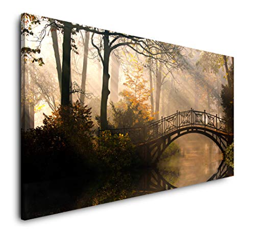 Park mit alter Brücke 120x 60cm Panorama Leinwand Bild XXL Format Wandbilder Wohnzimmer Wohnung Deko Kunstdrucke Park mit alter Brücke 120x 60cm Panorama Leinwand Bild XXL Format Wandbilder Wohnzimmer Wohnung Deko Kunstdrucke von Paul Sinus Art