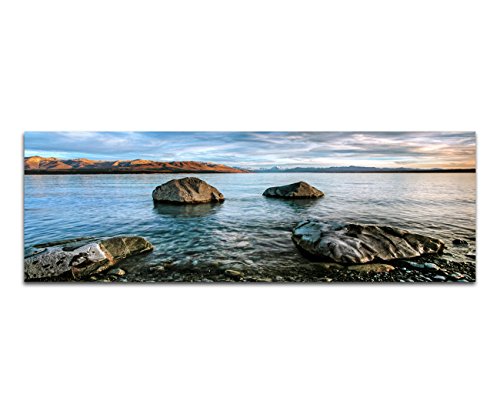 Paul Sinus Art Panoramabild auf Leinwand und Keilrahmen 120x40cm Neuseeland Wasser Felsen Wolkenhimmel Paul Sinus Art Panoramabild auf Leinwand und Keilrahmen 120x40cm Neuseeland Wasser Felsen Wolkenhimmel von Paul Sinus Art