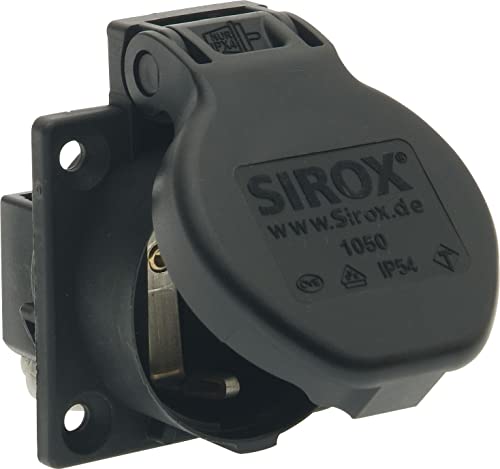 SIROX® Schutzkontakt-Einbau-Steckdosen IP 54 mobil Farbe schwarz von Sirox